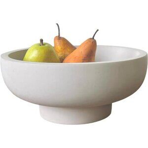 Concrete Pedestal Fruit Bowl Key Holder Modern Decorative Home Centerpiece
